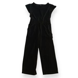 Free Assembly black ribbed velour romper